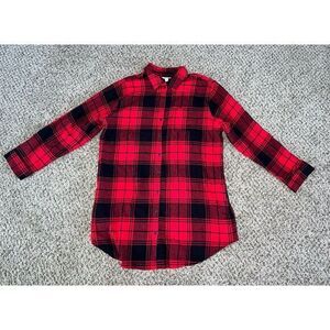 Sonoma women's red/black flannel‎ size XL